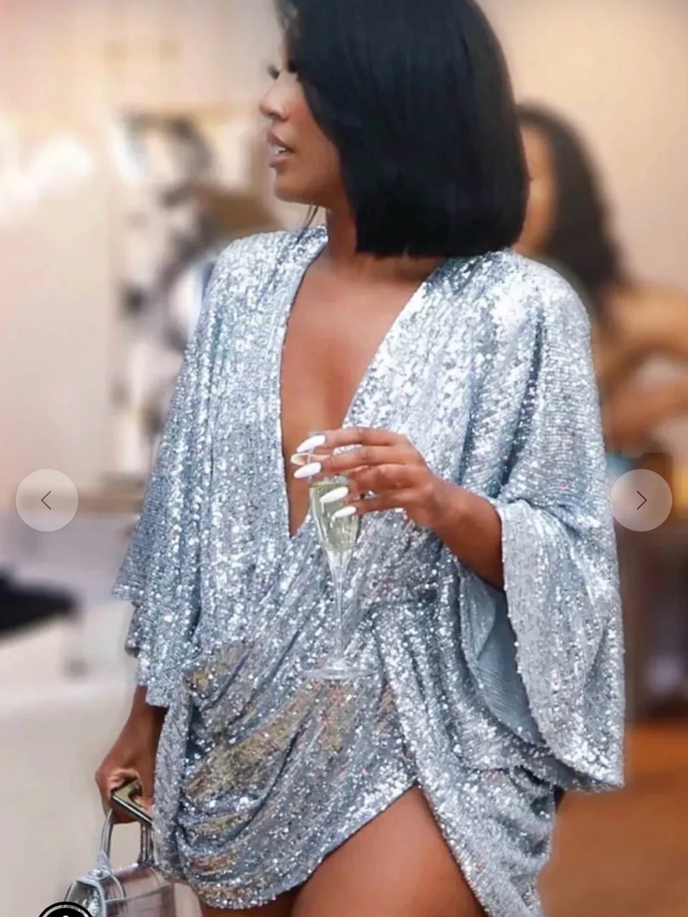 Center of Attention Silver Sequin Dress
$235.00